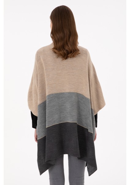 Kadın Kum Melanj Panço 50293124-VR123 indirimleri