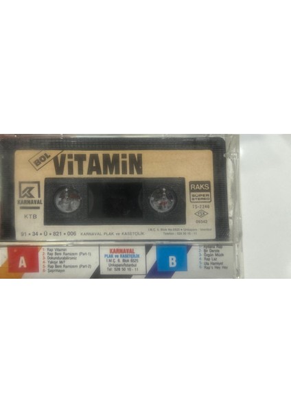 Grup Vitamin – Bol Vitamin 1991 Baskı (Kaset) fiyatları