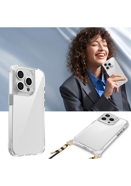 Apple iPhone 15 Pro Max Uyumlu Kılıf Askı Aparatlı Ip Takılabilen (Ip Üründe Yoktur) Telefon Kılıfı