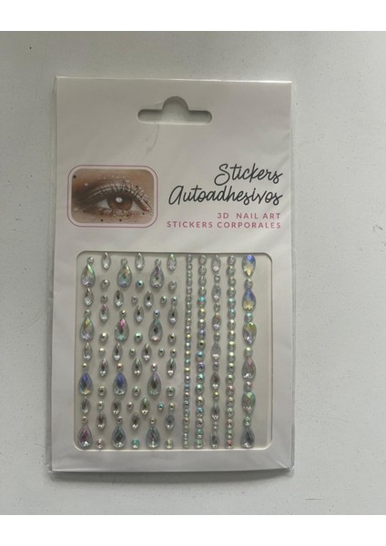 Face Gems Damlalar Yapışkanlı Yüz Taşı Seti