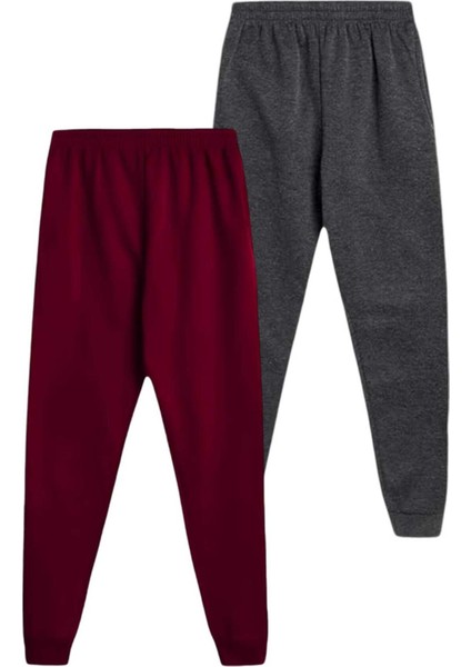 Çocuk Beli Lastikli Jogger Eşofman Altı 2'li Set