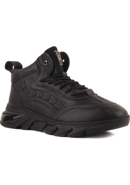 23K504 Siyah Erkek Sneaker Ayakkabı