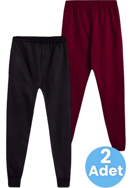 Çocuk Beli Lastikli Jogger Eşofman Altı 2'li Set