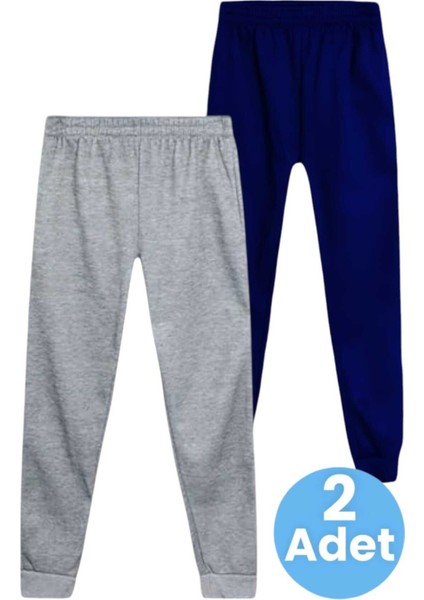 Çocuk Beli Lastikli Jogger Eşofman Altı 2'li Set modelleri