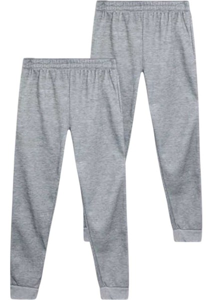 Çocuk Beli Lastikli Jogger Eşofman Altı 2'li Set