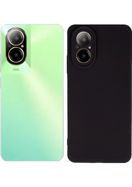 Realme 12 Lite Yumuşak Silikon Kılıf - Siyah modelleri