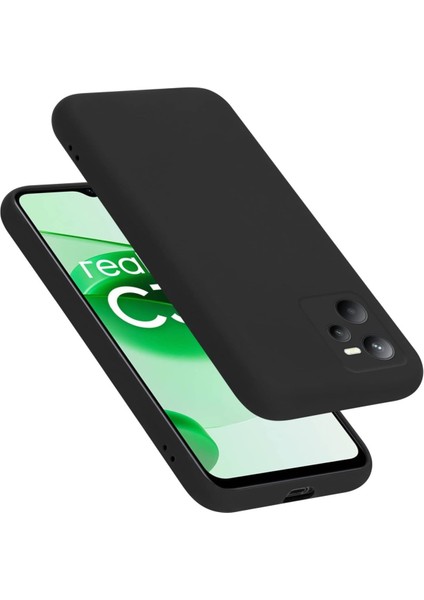 Realme C35 Yumuşak Silikon Kılıf - Siyah