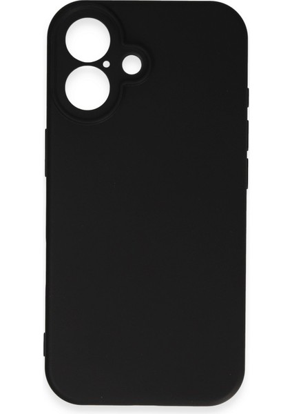 iPhone 16 Plus Yumuşak Silikon Kılıf - Siyah