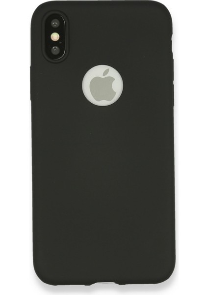 iPhone x Yumuşak Silikon Kılıf - Siyah