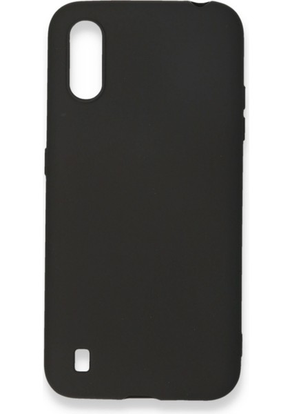 Samsung Galaxy A01 Yumuşak Silikon Kılıf - Siyah