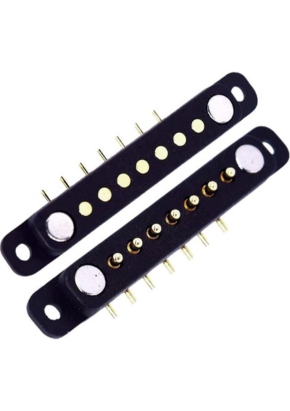 7-Pin 2.54MM 90C Pogo Pin Manyetik Konnektör Takımı - Kulaklı