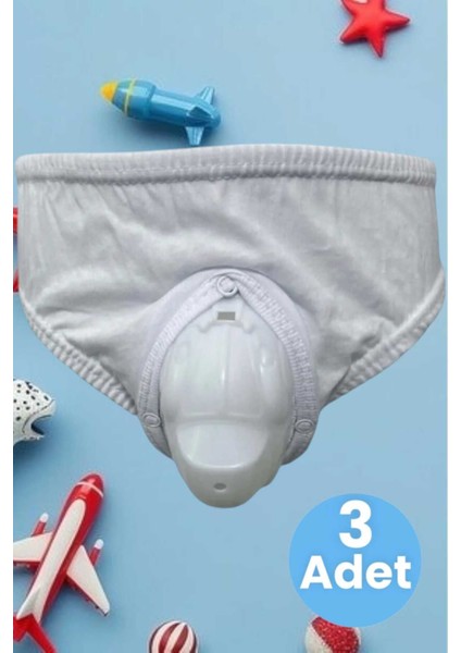 3'lü Arabalı Kasık Koruyucu Sünnet Külodu