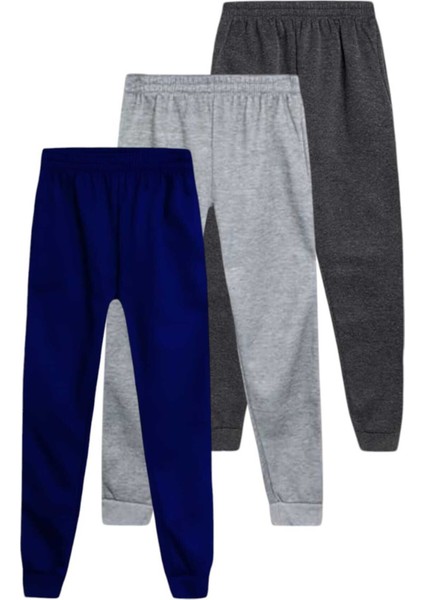 Çocuk Beli Lastikli Jogger Eşofman Altı 3'lü Set fiyatları