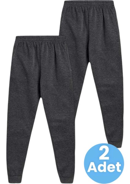 Çocuk Beli Lastikli Jogger Eşofman Altı 2'li Set