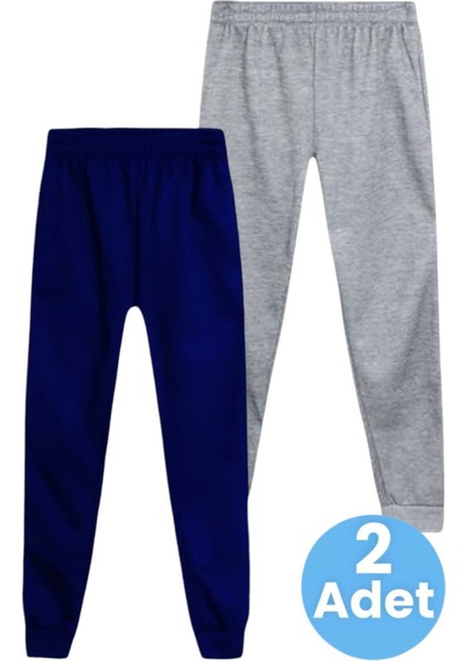 Çocuk Beli Lastikli Jogger Eşofman Altı 2'li Set