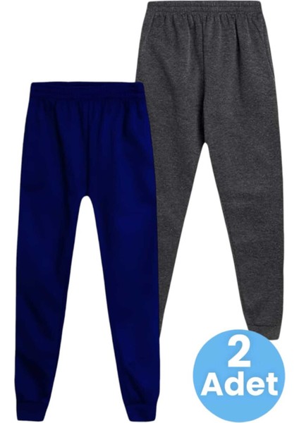 Çocuk Beli Lastikli Jogger Eşofman Altı 2'li Set modelleri