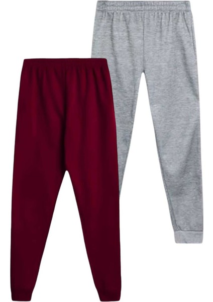 Çocuk Beli Lastikli Jogger Eşofman Altı 2'li Set