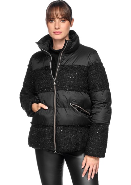 Kadın Siyah Manilva Pul Detaylı Mont W4628KTC194F0284 fiyatları