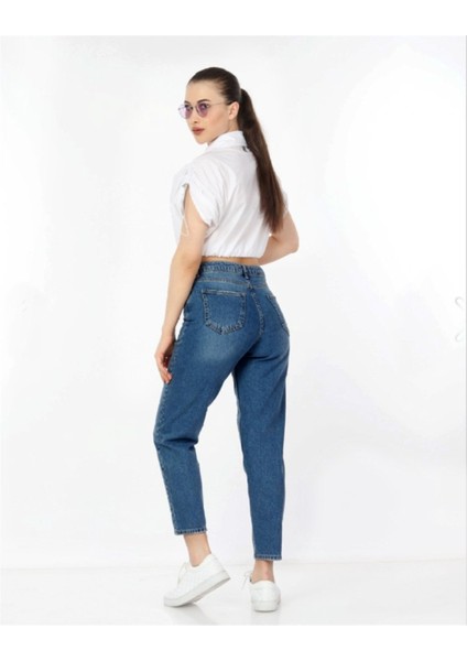 Kadın Yüksek Bel Soho Boyfriend Jean C599 fiyatları