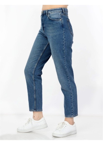 Kadın Yüksek Bel Soho Boyfriend Jean C599 fırsatları