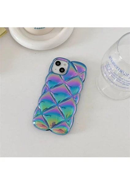 Iphone 11 Uyumlu Lux Puf Hologram Baklava Dilimli Silikon Kılıf