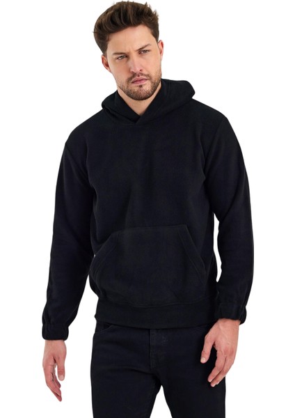 Erkek Polar Kapşonlu Kanguru Cepli Sweat fırsatları