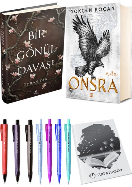 Onsra Nar Ciltli ve Bir Gönül Davası Ciltli Ümran Tan 2'li Set + Hediyeli
