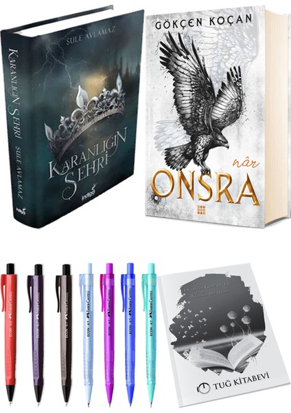 Onsra Nar Ciltli ve Karanlığın Şehri 1 Ciltli Şule Avlamaz 2'li Set + Hediyeli