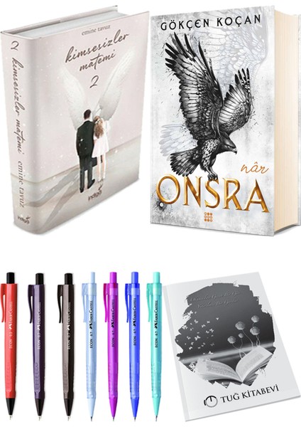 Onsra Nar Ciltli ve Kimsesizler Matemi 2 Ciltli Emine Tavuz 2'li Set + Hediyeli