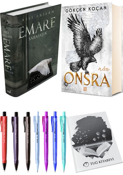 Onsra Nar Ciltli ve Emare Sarmaşık Ciltli Aslı Arslan 2'li Set + Hediyeli