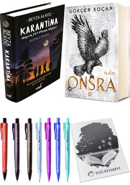 Onsra Nar Ciltli ve Karantina 5 Ciltli Beyza Alkoç 2'li Set + Hediyeli