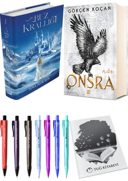 Onsra Nar Ciltli ve Buz Krallığı Ciltli Sena Nur Işık 2'li Set + Hediyeli