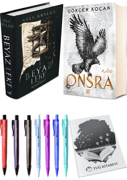 Onsra Nar Ciltli ve Beyaz Leke Mahkumiyet Ciltli Aslı Arslan 2'li Set + Hediyeli