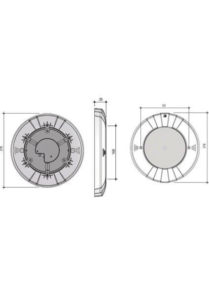 Ecoslim 72 Led Li 24 W Gün Işığı Havuz Sualtı Aydınlatma Lambası