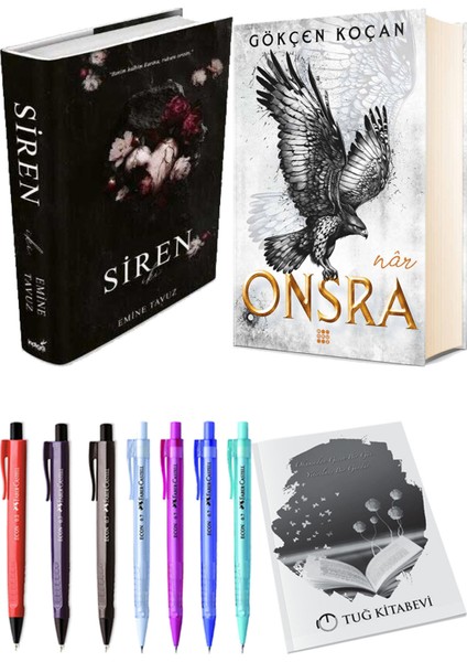Onsra Nar Ciltli ve Siren İki Ciltli Emine Tavuz 2'li Set + Hediyeli