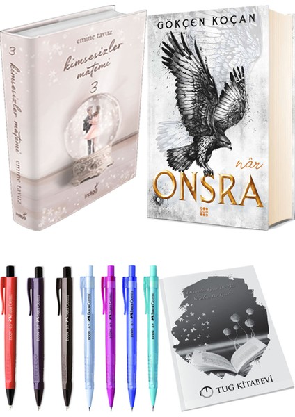 Onsra Nar Ciltli ve Kimsesizler Matemi 3 Ciltli Emine Tavuz 2'li Set + Hediyeli