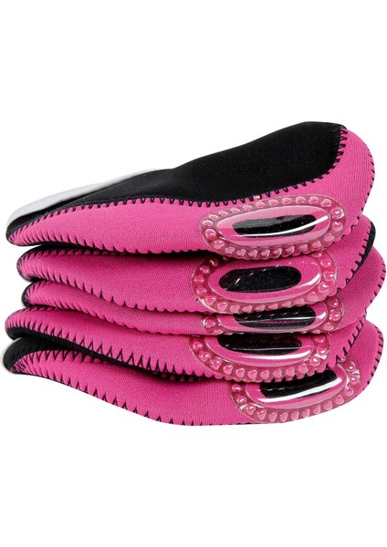 10 Adet Neopren Golf Demir Headcovers Golf Kulübü Kafa Kapağı Görüntülenebilir Pencere Pembe (Yurt Dışından)