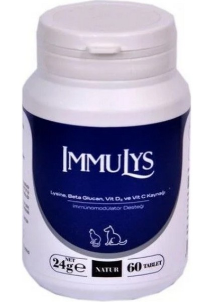 Immulys Kedi Köpek 60 Kapsül