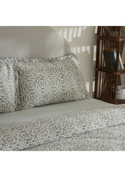 Lea Pamuk Çift Kişilik Nevresim Takımı Yeşil modelleri