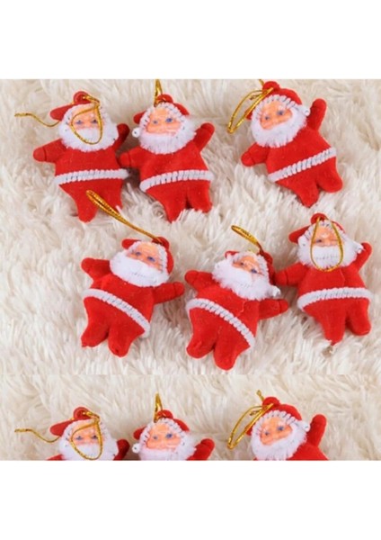 Yıllbaşı Çam Ağacı Süsü Noel Baba Noel Ağacı Süsü 6 Lı 5 Cm