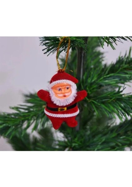 Yıllbaşı Çam Ağacı Süsü Noel Baba Noel Ağacı Süsü 6 Lı 5 Cm