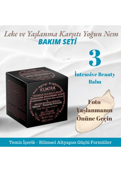 Leke, Yaşlanma Karşıtı ve Yoğun Nem Gece Set Doğal Içerik, Onarıcı Bakım, Yoğun Nem