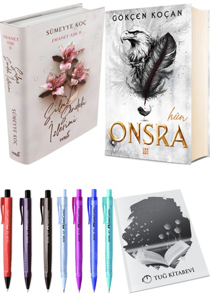 Onsra Hun Ciltli ve Silme Sendeki Izlerimi Ciltli Sümeyye Koç 2'li Set + Hediyeli