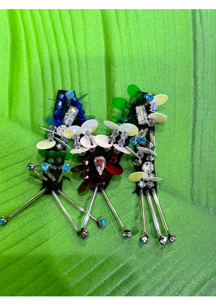 Boncuk Taş Pul Payet Işleme M Harfi Arma Dikiş Aplike 7x5 cm