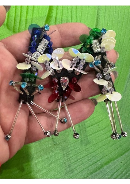 Boncuk Taş Pul Payet Işleme M Harfi Arma Dikiş Aplike 7x5 cm fiyatları