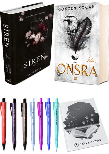 Onsra Hun Ciltli ve Siren İki Ciltli Emine Tavuz 2'li Set + Hediyeli