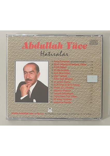 Abdullah Yüce - Hatıralar CD