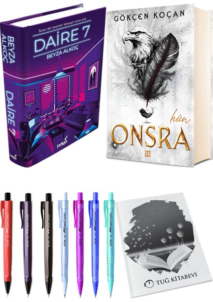 Onsra Hun Ciltli ve Daire 7 Ciltli Beyza Alkoç 2'li Set + Hediyeli