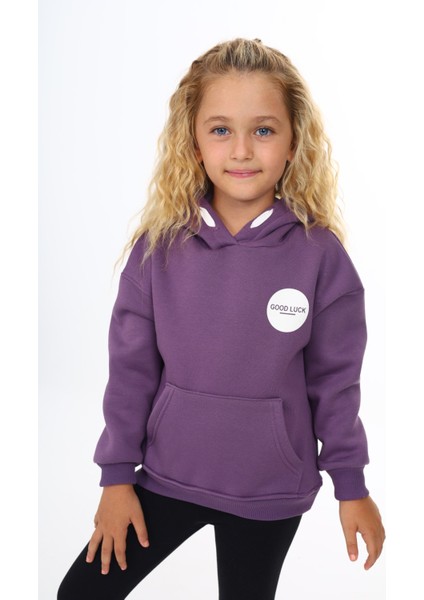 Kız Çocuk Baskılı Sweatshirt