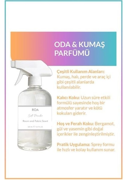 Soft Powder Oda ve Kumaş Parfümü 500 ml fiyatları